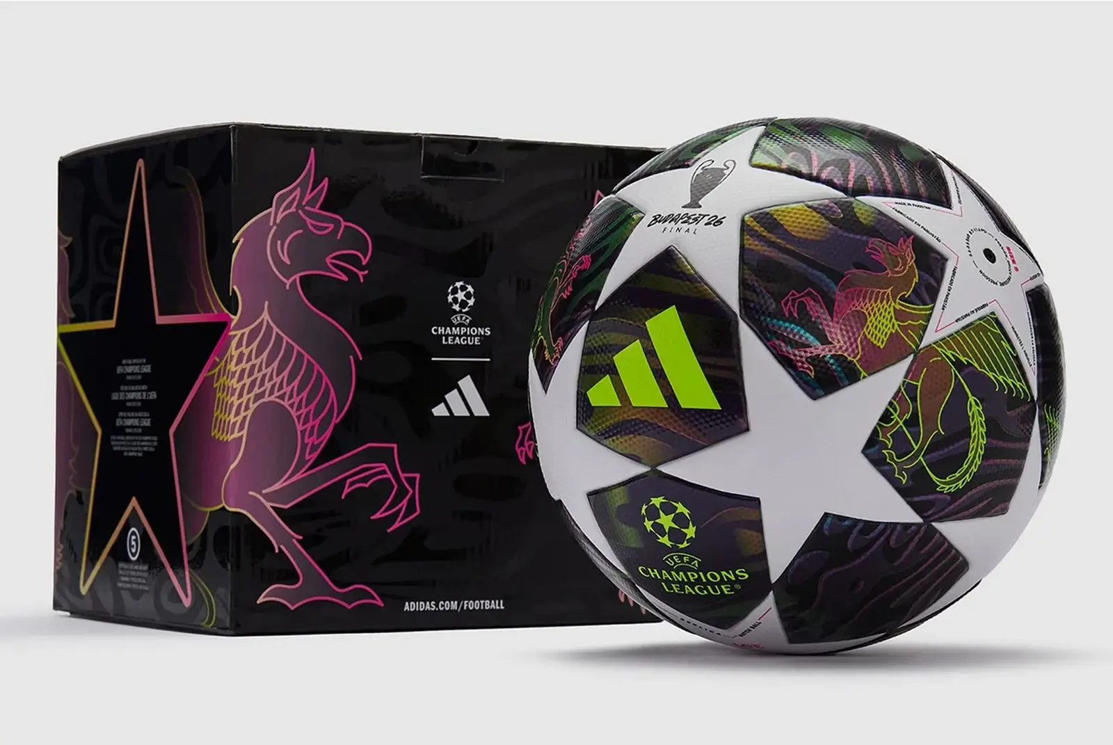 М'яч Adidas Champions League 25/26 Final League Box JX9101 купити